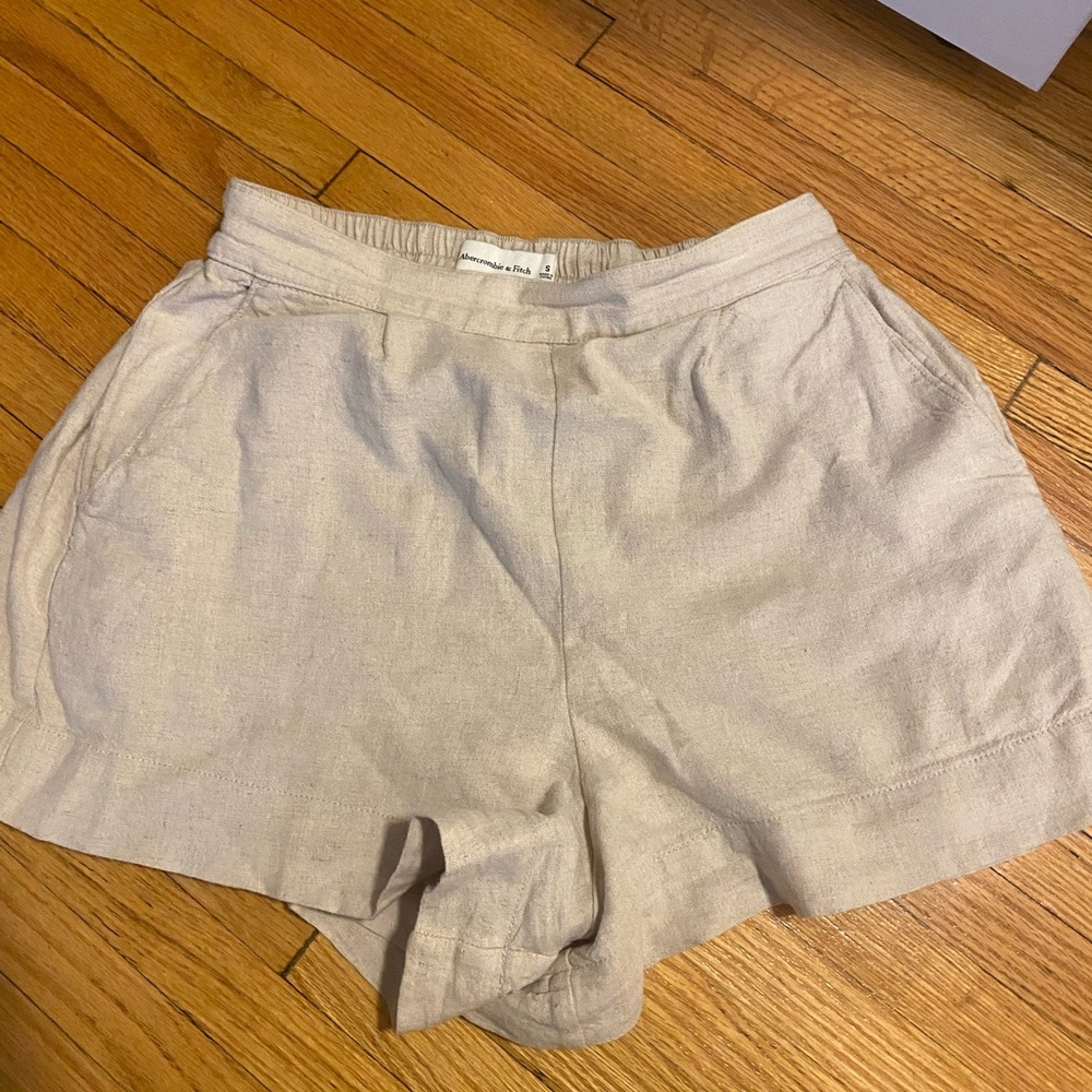 Abercrombie and fitch small linen shorts